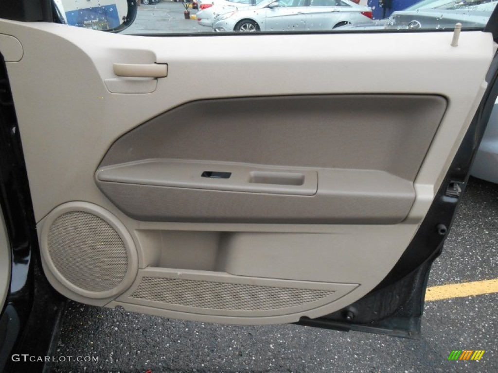 2007 Caliber SXT - Black / Pastel Pebble Beige photo #20