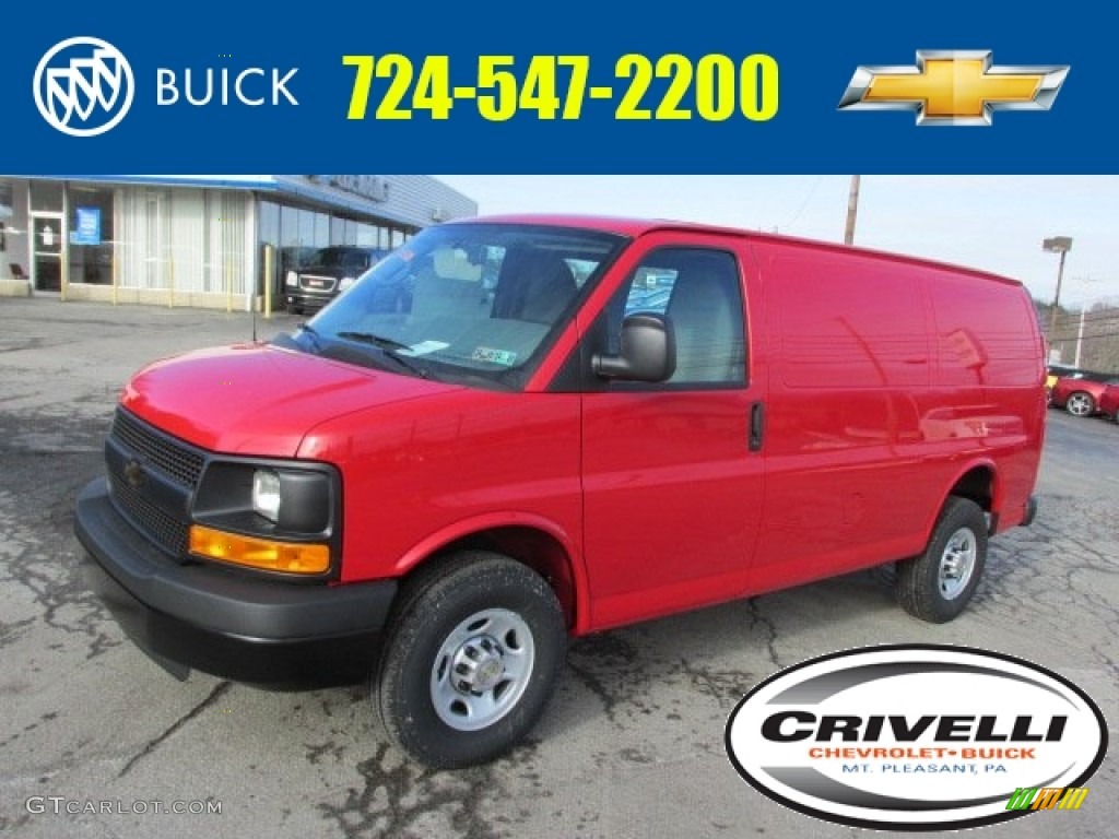 Victory Red Chevrolet Express