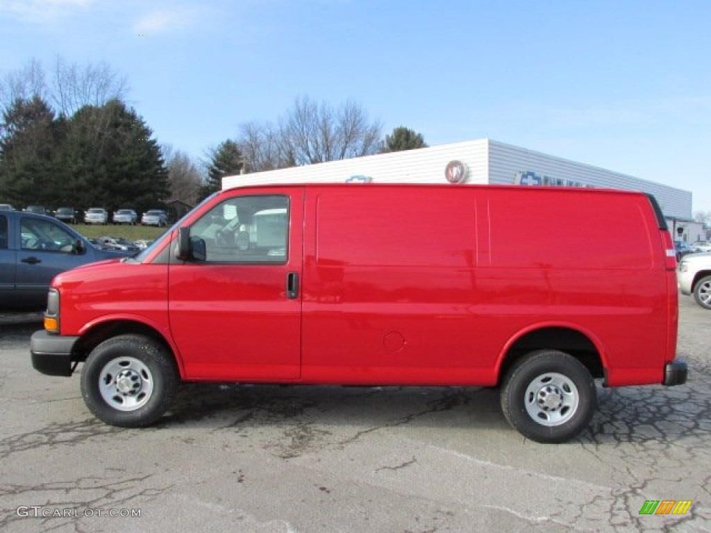 Victory Red 2014 Chevrolet Express 2500 Cargo WT Exterior Photo #89209351