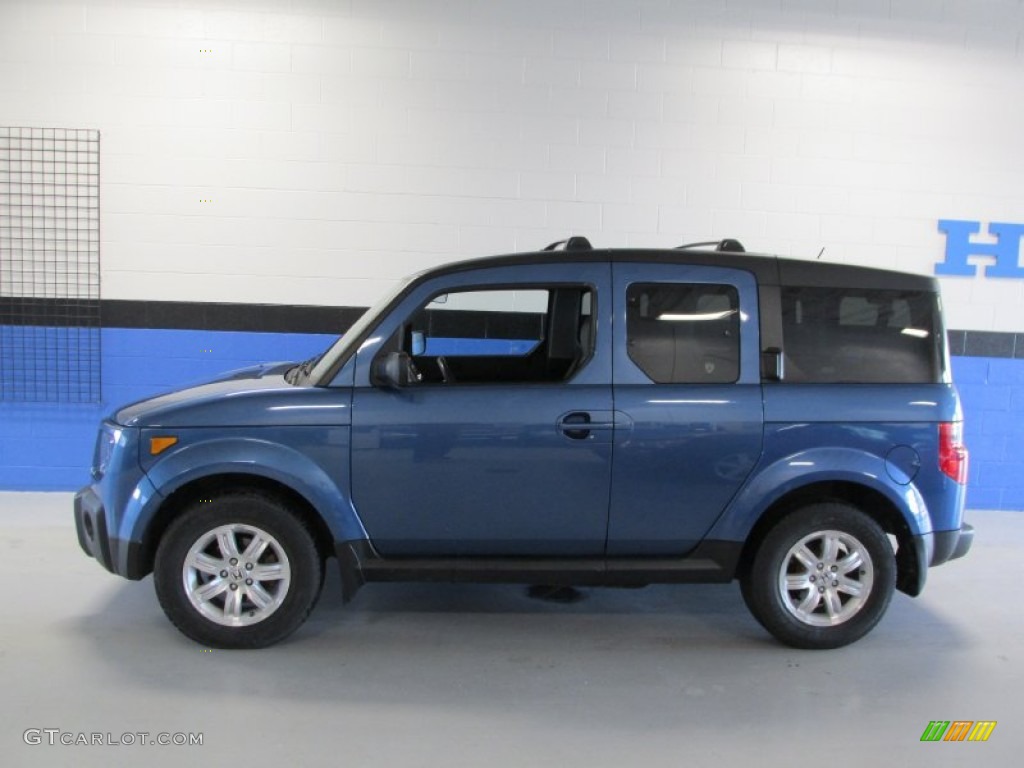 2007 Element EX AWD - Atomic Blue Metallic / Black/Titanium photo #2