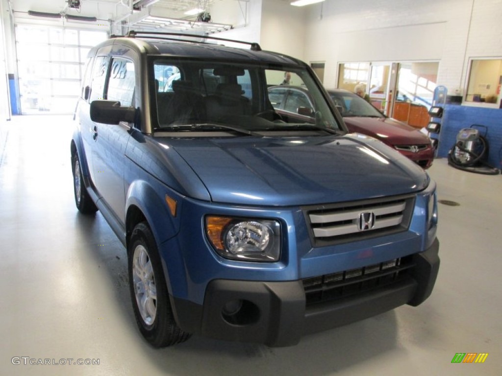2007 Element EX AWD - Atomic Blue Metallic / Black/Titanium photo #6