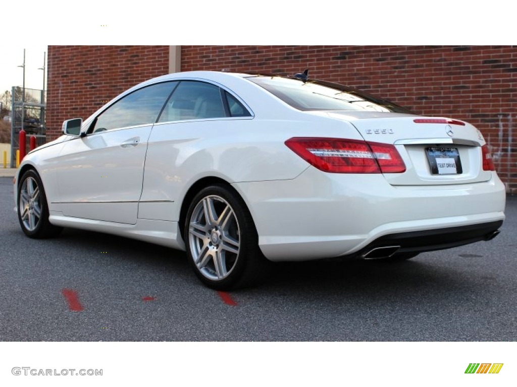 2010 E 550 Coupe - Arctic White / Almond Beige photo #8