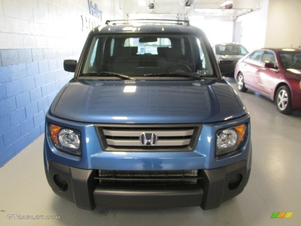 2007 Element EX AWD - Atomic Blue Metallic / Black/Titanium photo #7