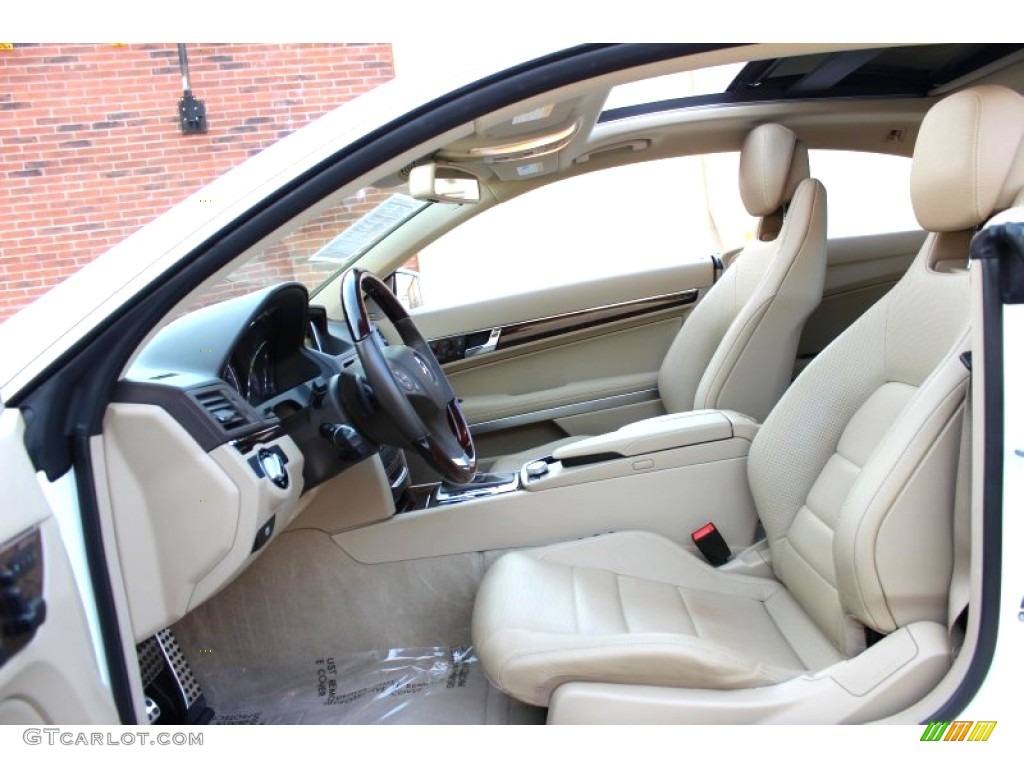 2010 E 550 Coupe - Arctic White / Almond Beige photo #27