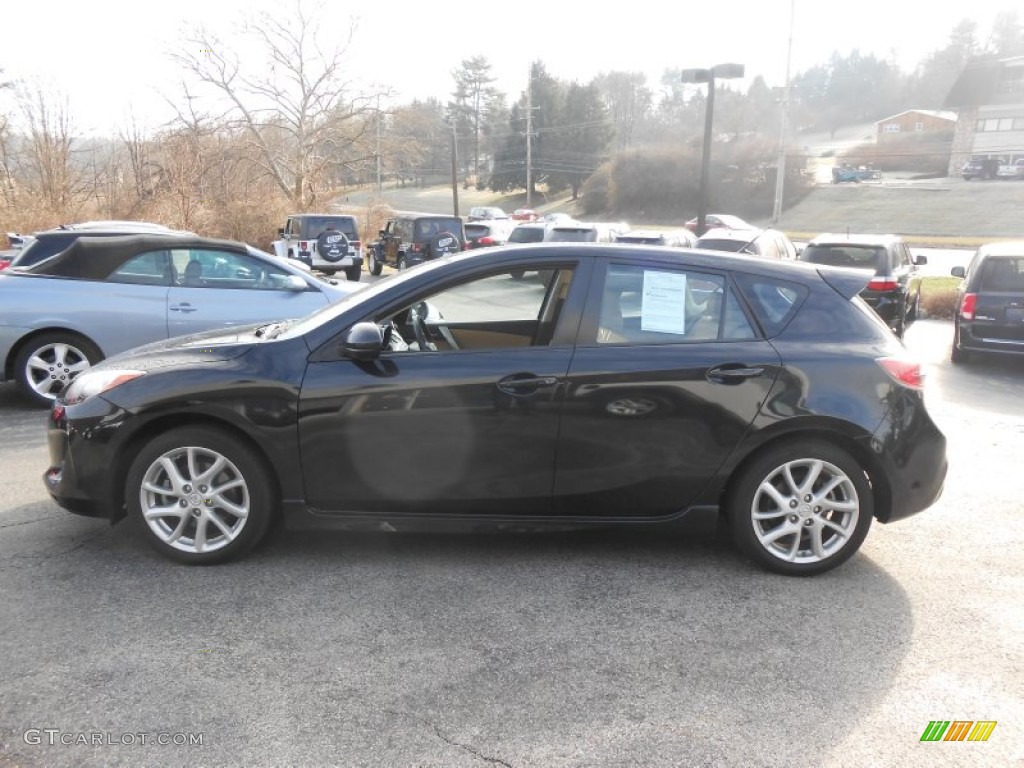 Black Mica 2012 Mazda MAZDA3 s Touring 5 Door Exterior Photo #89211605