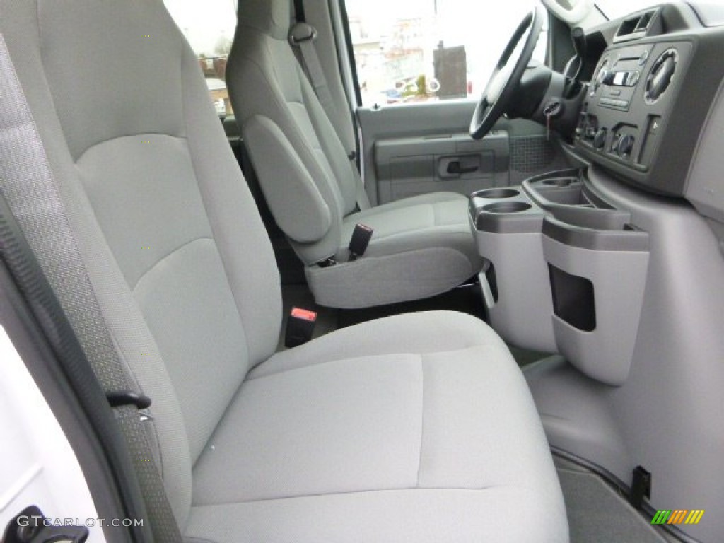 Medium Flint Interior 2014 Ford E-Series Van E350 XL Extended 15 Passenger Van Photo #89213182