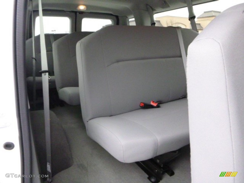 Medium Flint Interior 2014 Ford E-Series Van E350 XL Extended 15 Passenger Van Photo #89213203