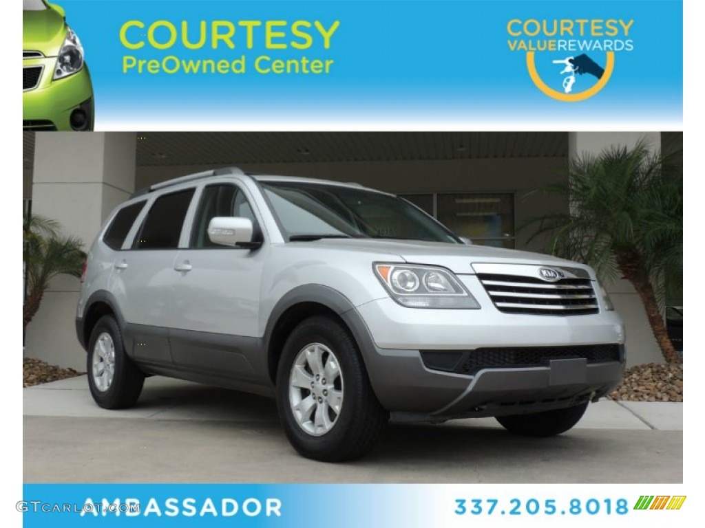 2009 Borrego LX V6 - Bright Silver / Black photo #1