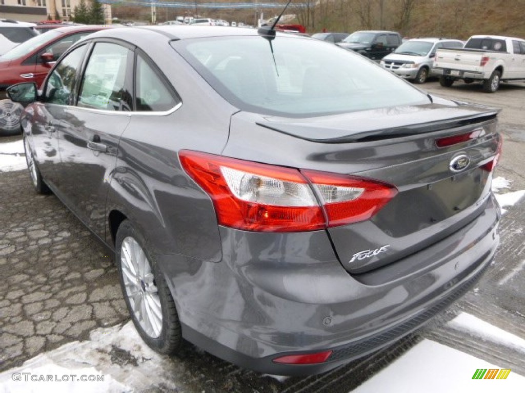 2014 Focus Titanium Sedan - Sterling Gray / Charcoal Black photo #4