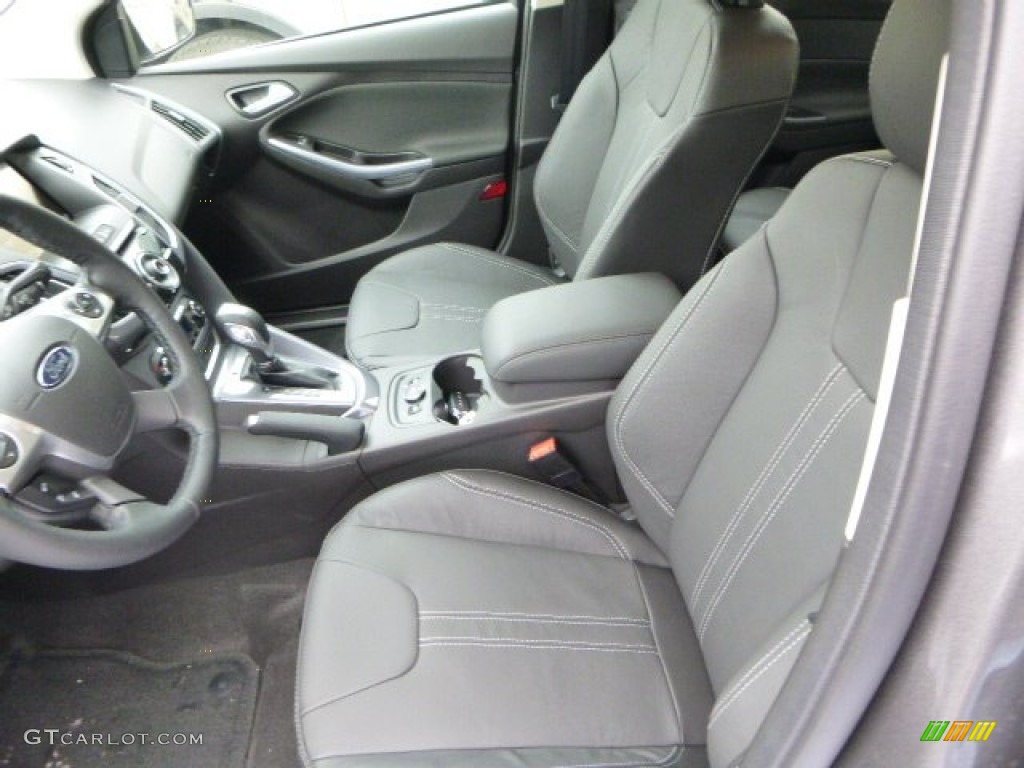 2014 Focus Titanium Sedan - Sterling Gray / Charcoal Black photo #8