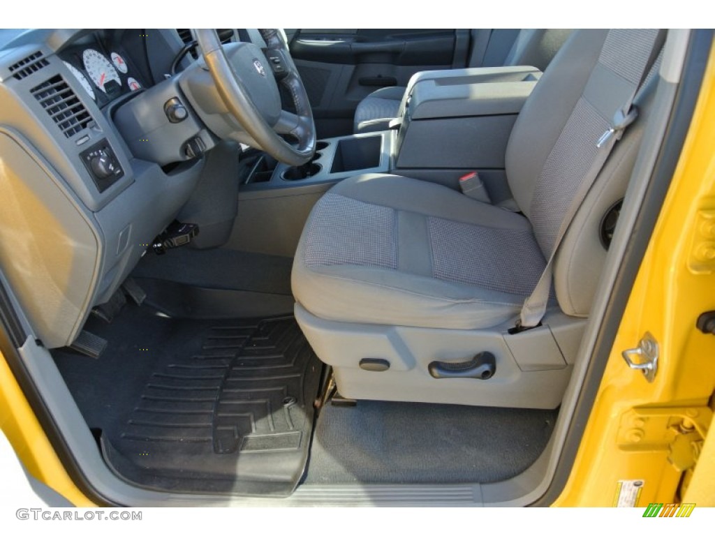 2008 Ram 1500 Sport Quad Cab 4x4 - Detonator Yellow / Medium Slate Gray photo #8