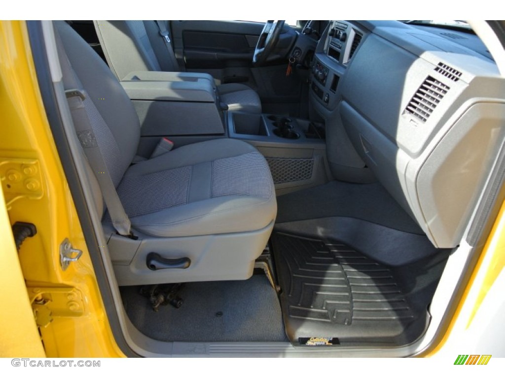 2008 Ram 1500 Sport Quad Cab 4x4 - Detonator Yellow / Medium Slate Gray photo #19