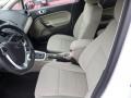 Medium Light Stone 2014 Ford Fiesta SE Sedan Interior Color