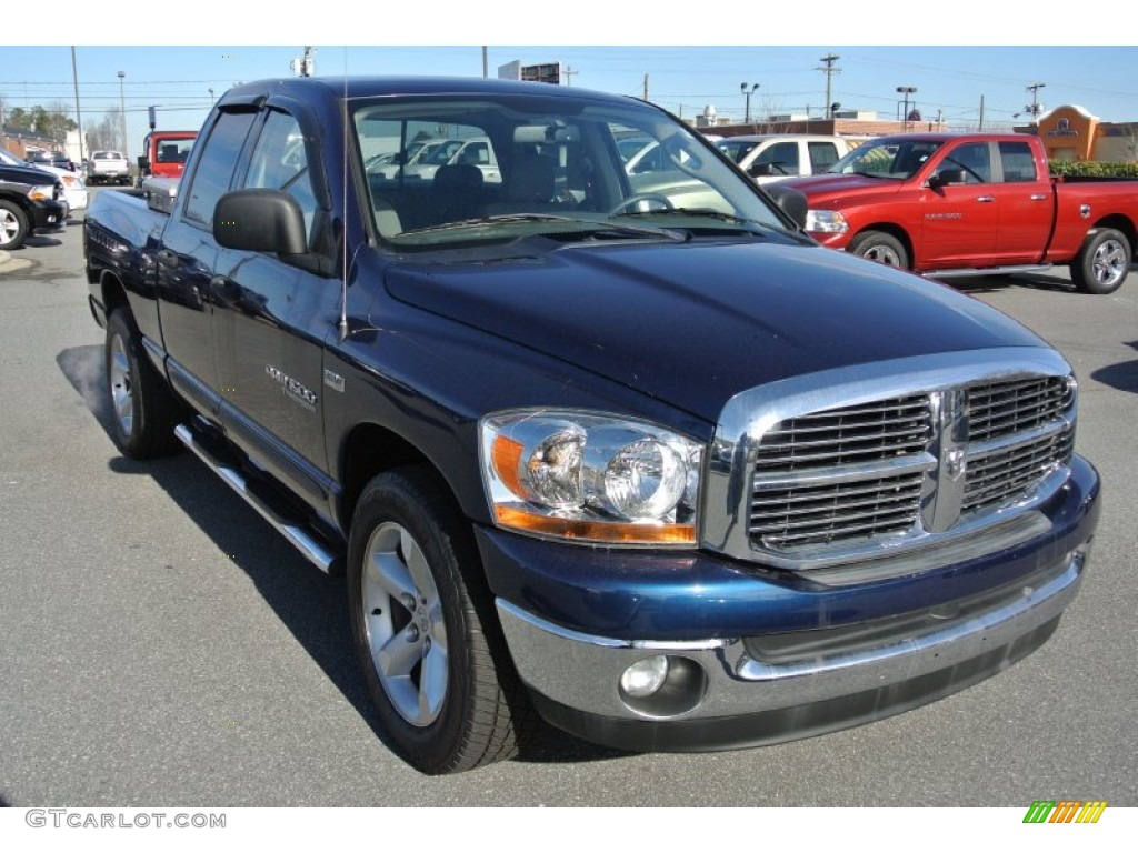 2006 Ram 1500 SLT Quad Cab - Patriot Blue Pearl / Medium Slate Gray photo #2