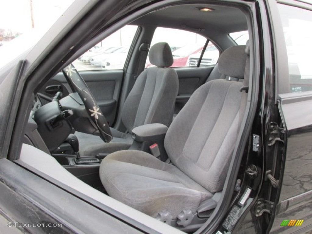 2006 Elantra GLS Sedan - Ebony Black / Gray photo #10