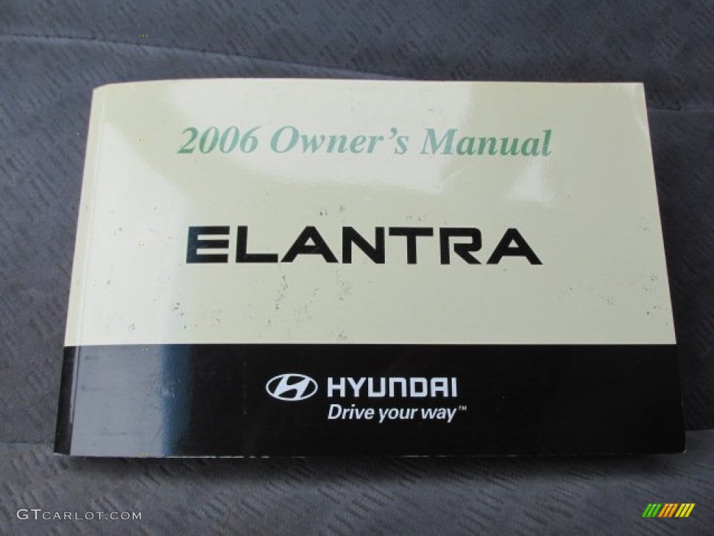 2006 Elantra GLS Sedan - Ebony Black / Gray photo #17