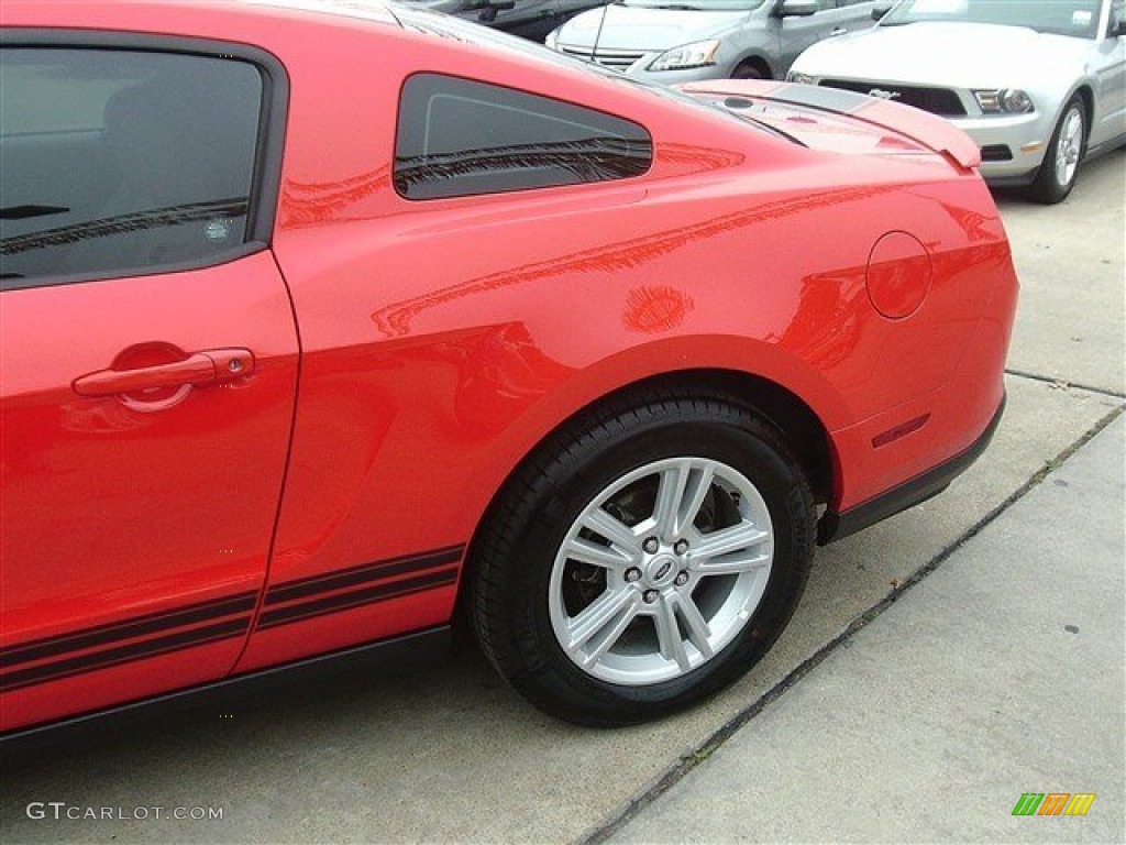 2011 Mustang V6 Premium Coupe - Race Red / Stone photo #9