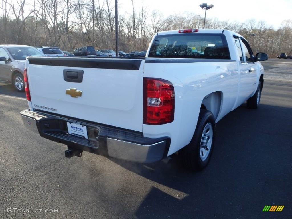 2013 Silverado 1500 Work Truck Extended Cab - Summit White / Dark Titanium photo #7