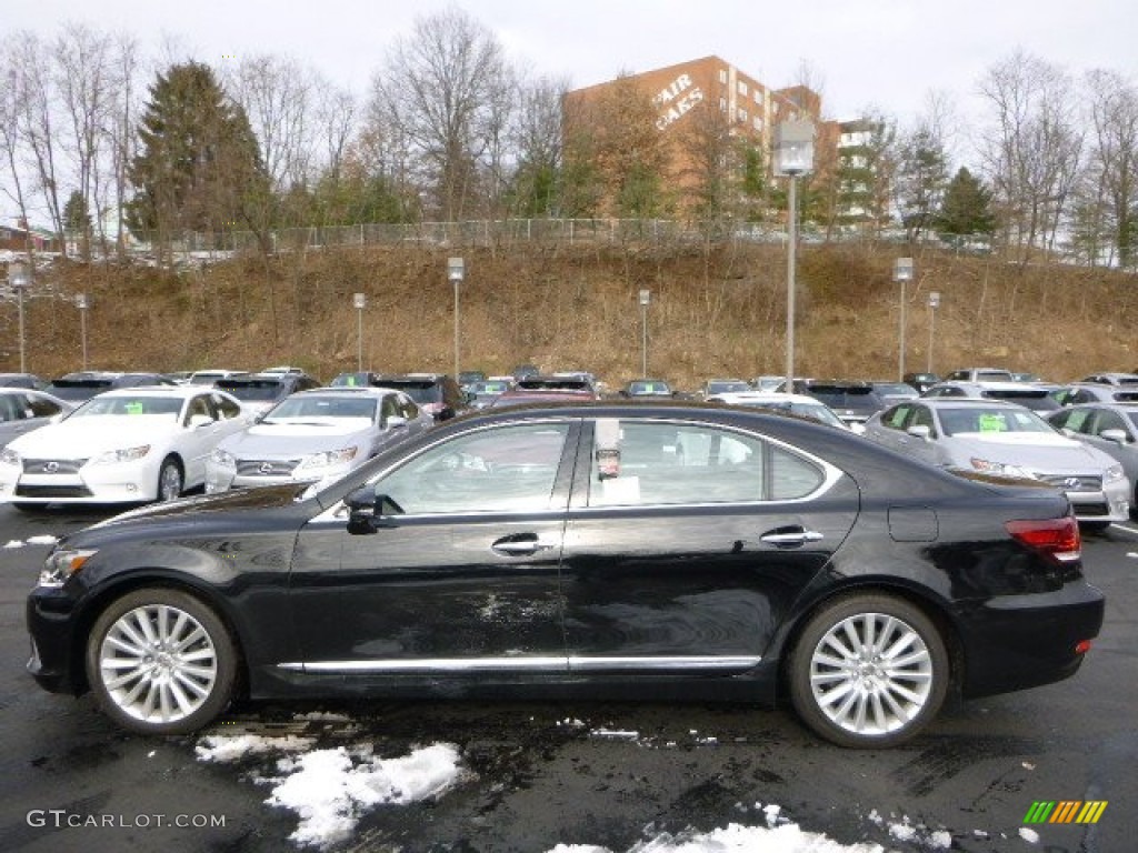Obsidian Black 2013 Lexus LS 460 L AWD Exterior Photo #89219890