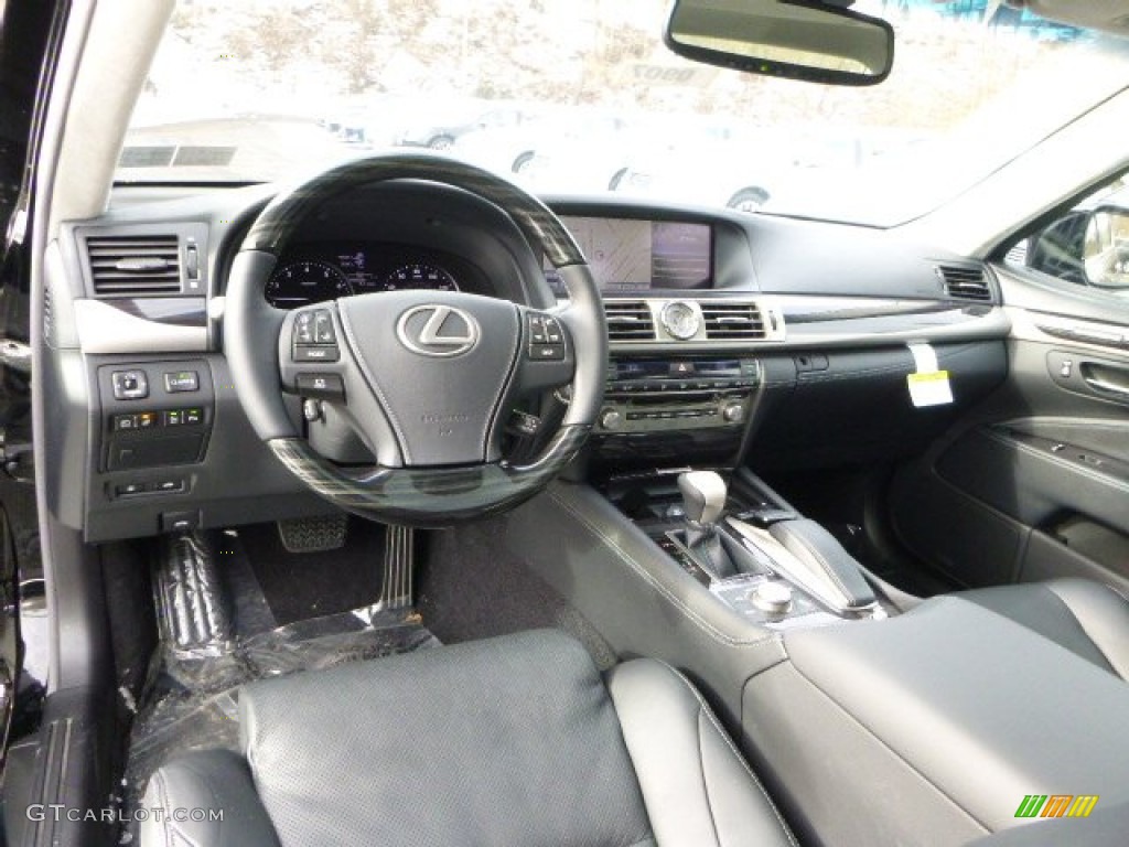 Black/Shimamoku Espresso Interior 2013 Lexus LS 460 L AWD Photo #89220139
