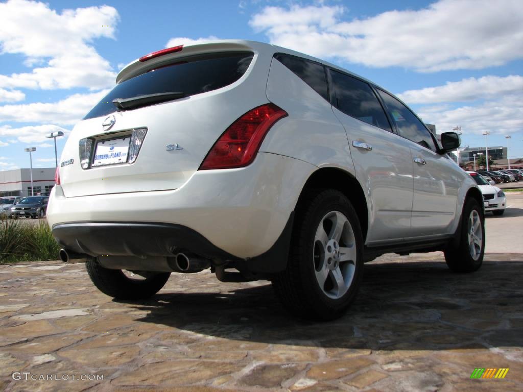 2004 Murano SL - Glacier Pearl White / Cafe Latte photo #7