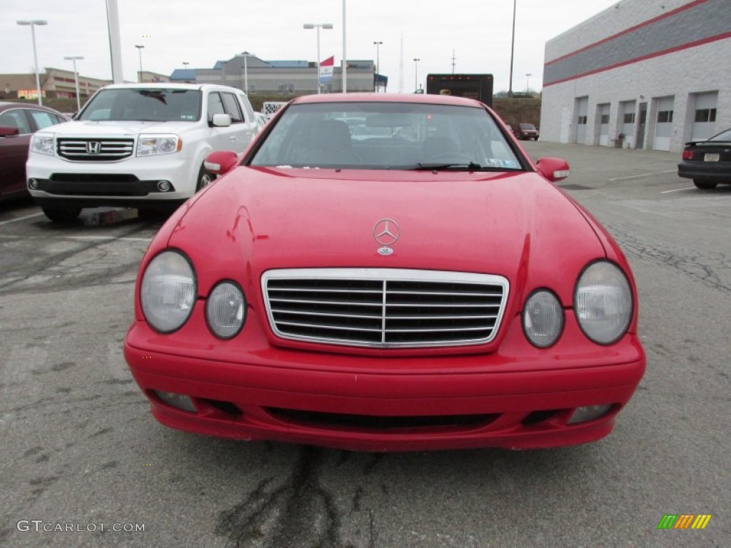 2001 CLK 320 Coupe - Magma Red / Charcoal photo #4