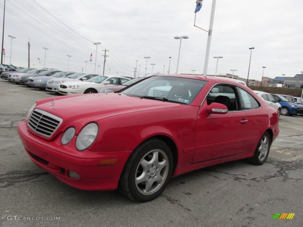 2001 CLK 320 Coupe - Magma Red / Charcoal photo #5