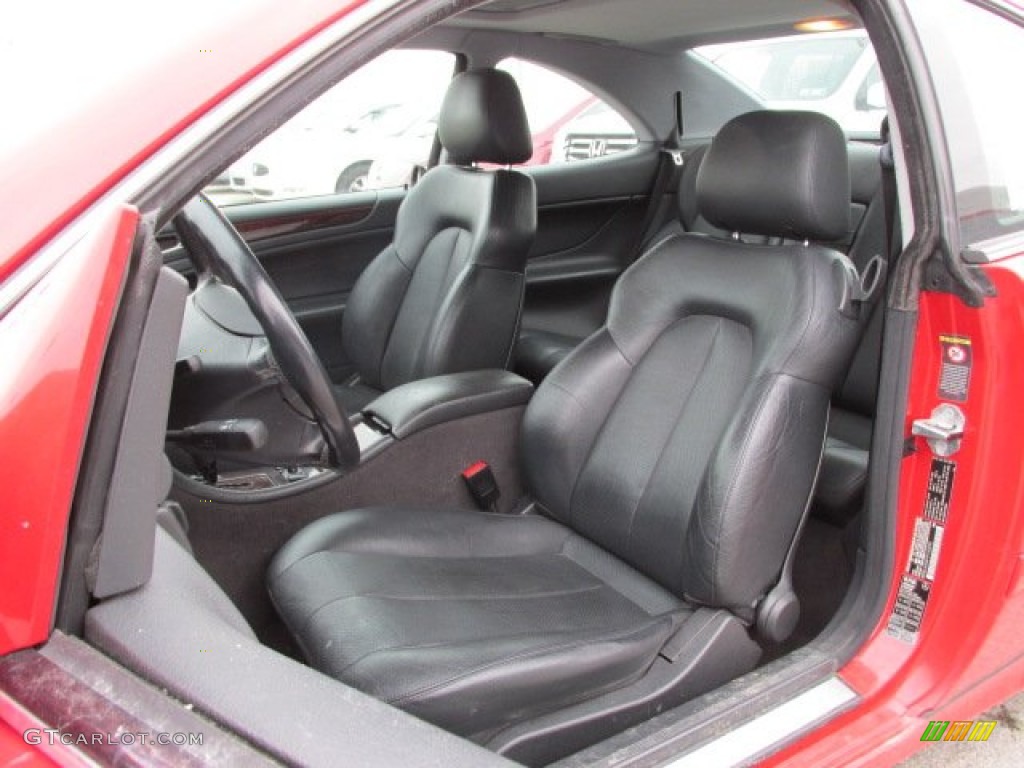 2001 CLK 320 Coupe - Magma Red / Charcoal photo #12