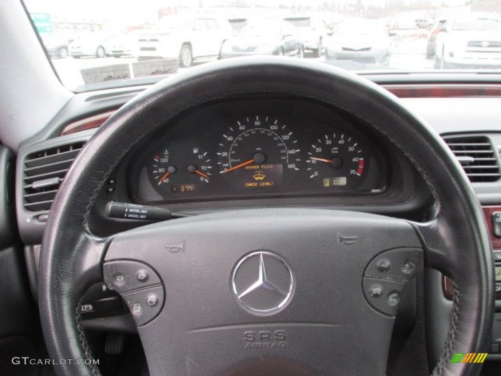 2001 CLK 320 Coupe - Magma Red / Charcoal photo #17