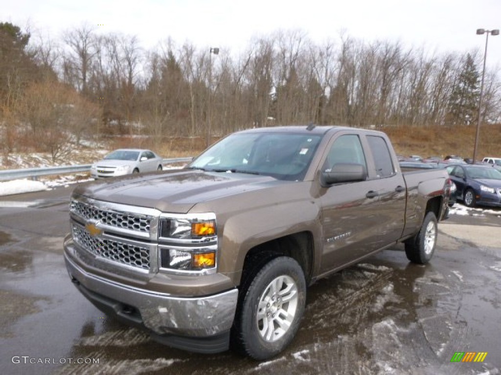 2014 Silverado 1500 LT Double Cab 4x4 - Brownstone Metallic / Jet Black photo #1