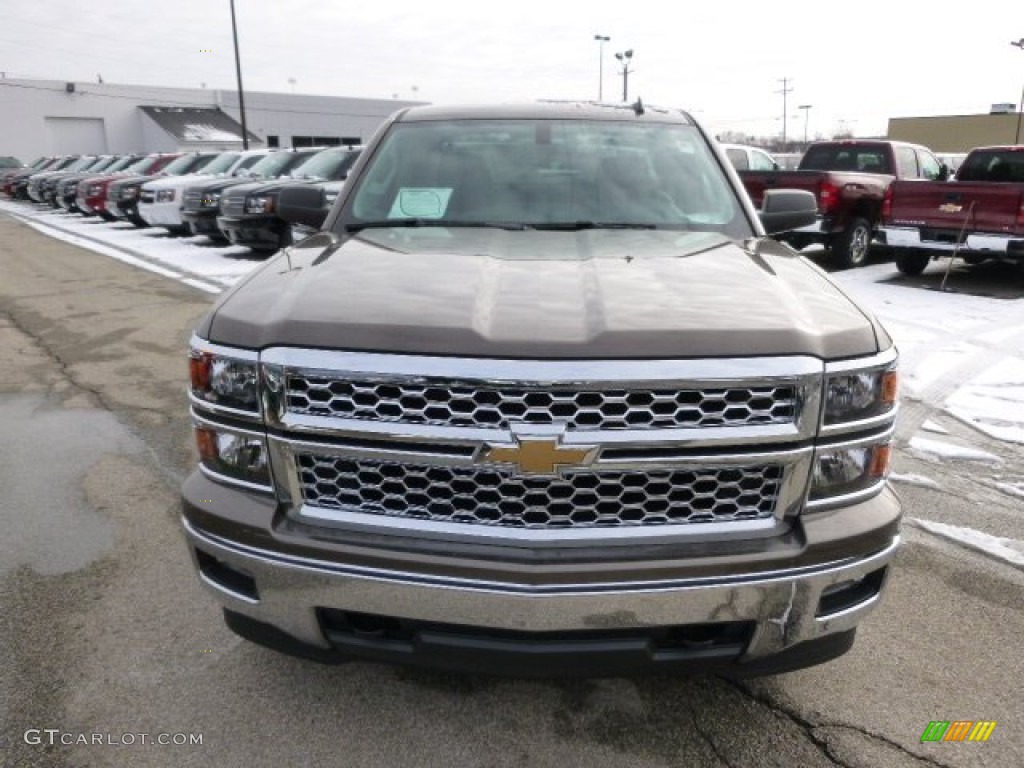 2014 Silverado 1500 LT Double Cab 4x4 - Brownstone Metallic / Jet Black photo #2