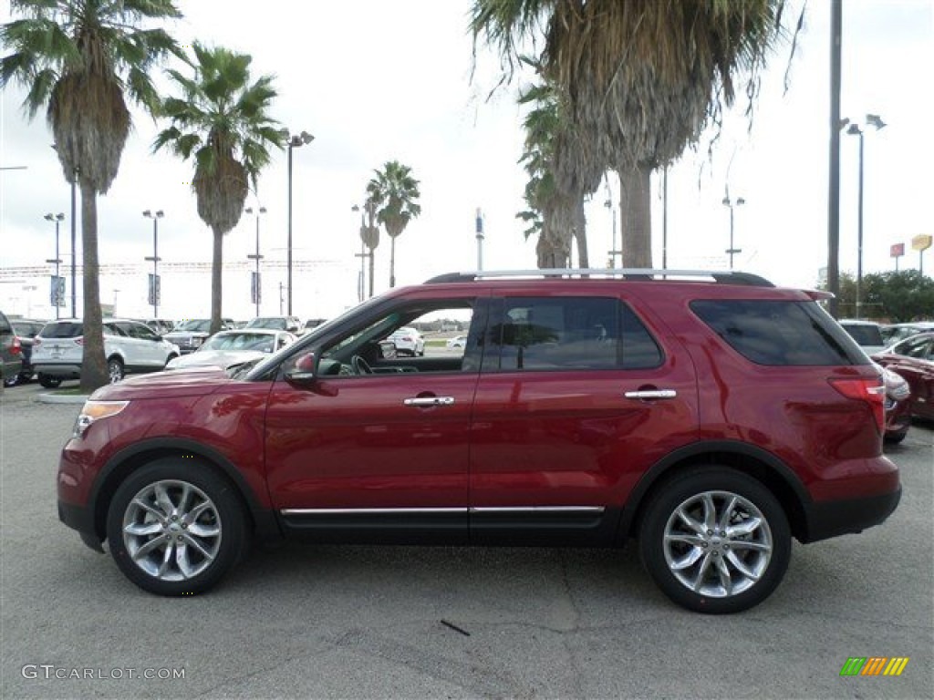 2014 Explorer Limited - Ruby Red / Medium Light Stone photo #2