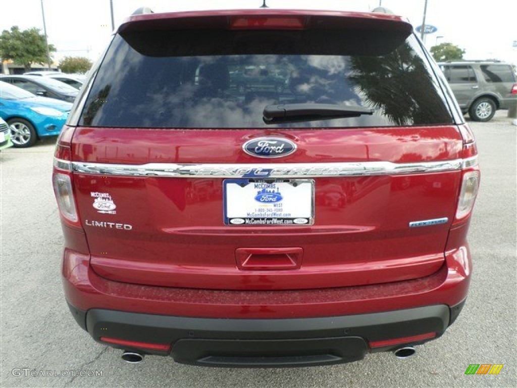 2014 Explorer Limited - Ruby Red / Medium Light Stone photo #4