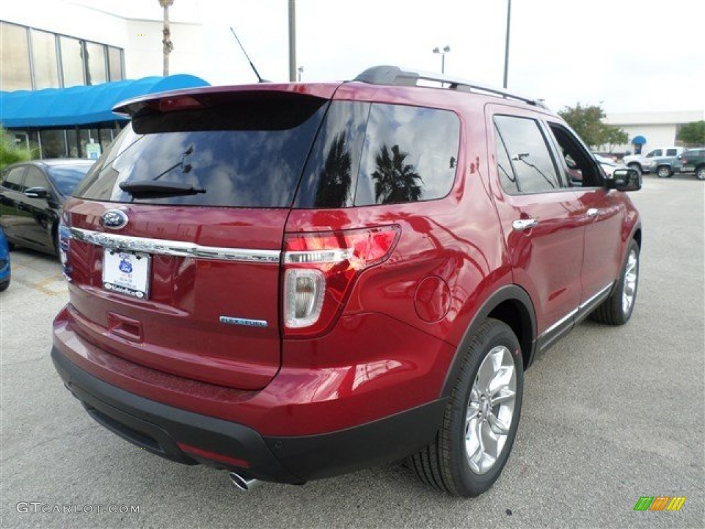 2014 Explorer Limited - Ruby Red / Medium Light Stone photo #5
