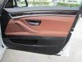 Cinnamon Brown 2013 BMW 5 Series 535i Sedan Door Panel