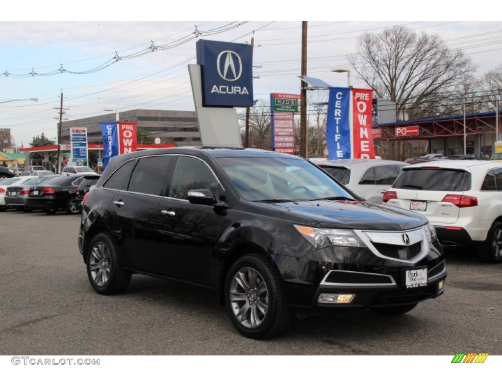 2011 MDX Advance - Crystal Black Pearl / Umber photo #1