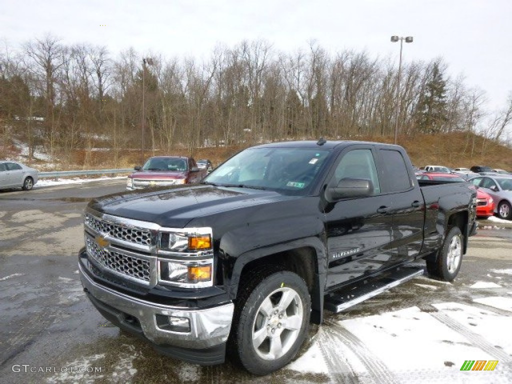 2014 Silverado 1500 LT Double Cab 4x4 - Black / Jet Black photo #1