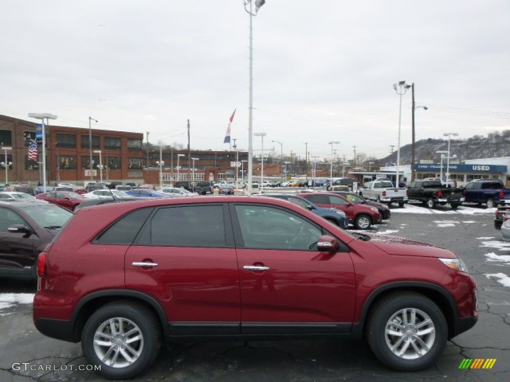 2014 Sorento LX - Remington Red / Black photo #1