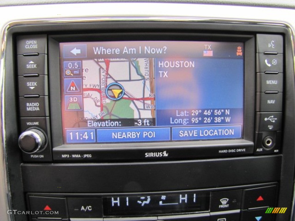 2011 Jeep Grand Cherokee Overland Navigation Photos