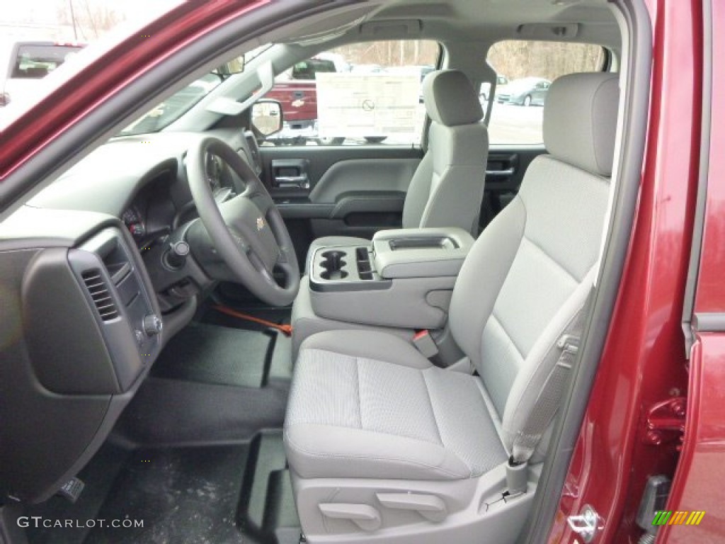 2014 Silverado 1500 WT Double Cab - Deep Ruby Metallic / Jet Black/Dark Ash photo #10