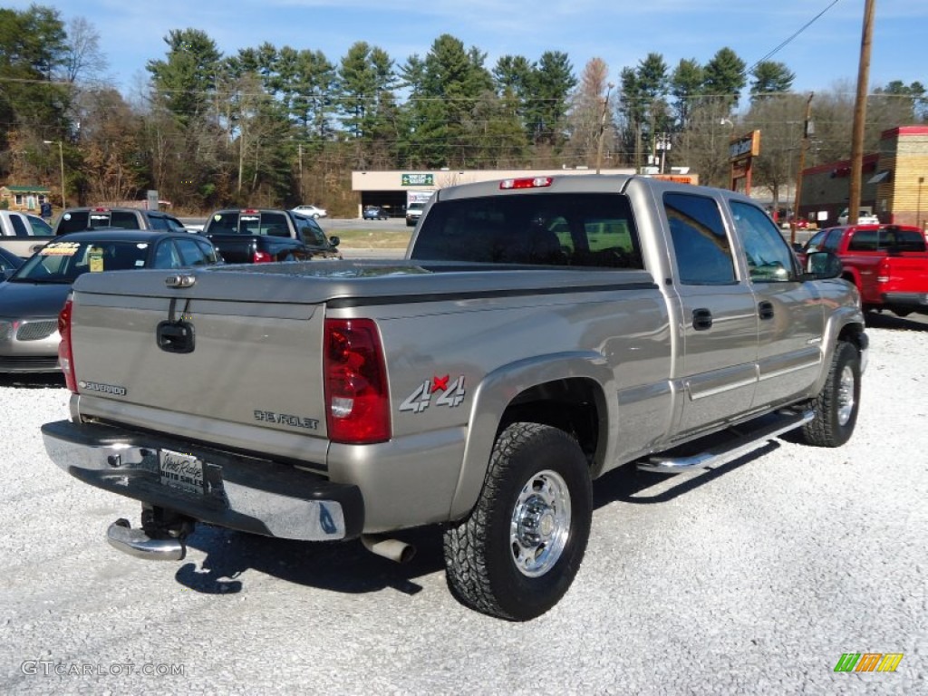 2003 Silverado 1500 LT Crew Cab 4x4 - Light Pewter Metallic / Tan photo #3