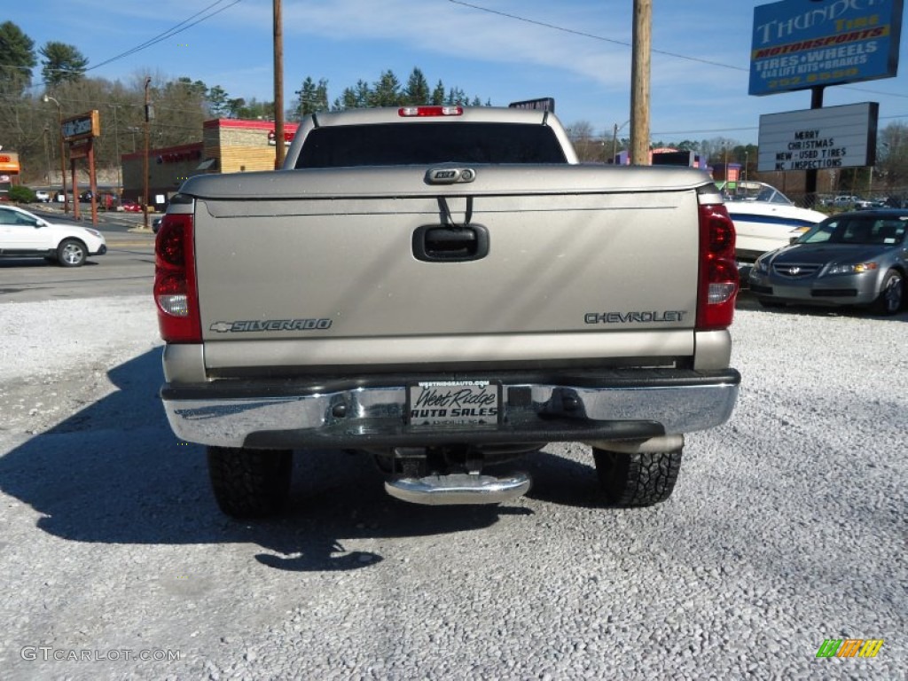 2003 Silverado 1500 LT Crew Cab 4x4 - Light Pewter Metallic / Tan photo #4