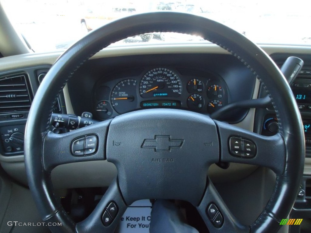 2003 Silverado 1500 LT Crew Cab 4x4 - Light Pewter Metallic / Tan photo #16