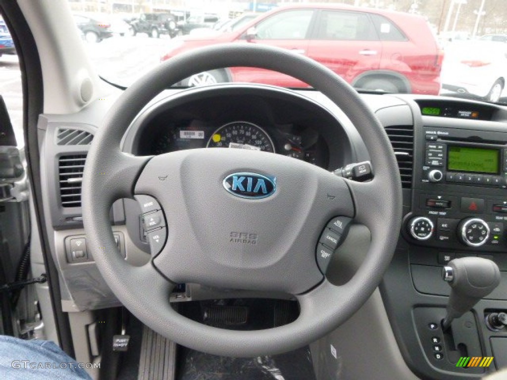 2014 Kia Sedona LX Gray Steering Wheel Photo #89229337