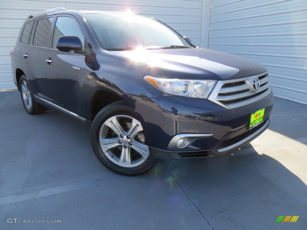 2011 Highlander Limited 4WD - Nautical Blue Pearl / Ash photo #1