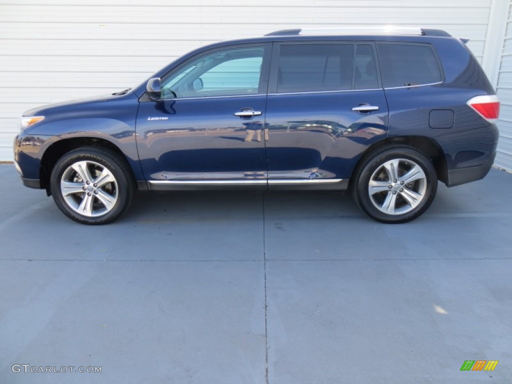 Nautical Blue Pearl 2011 Toyota Highlander Limited 4WD Exterior Photo #89230473