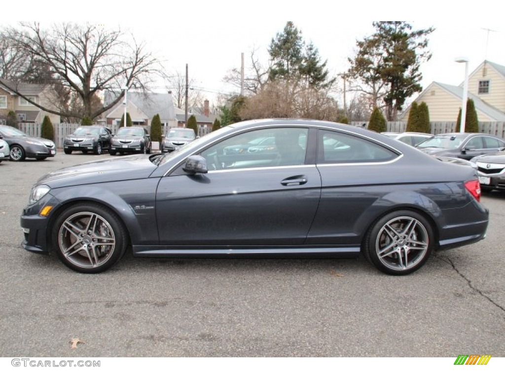 Steel Grey Metallic 2012 Mercedes-Benz C 63 AMG Coupe Exterior Photo #89230543