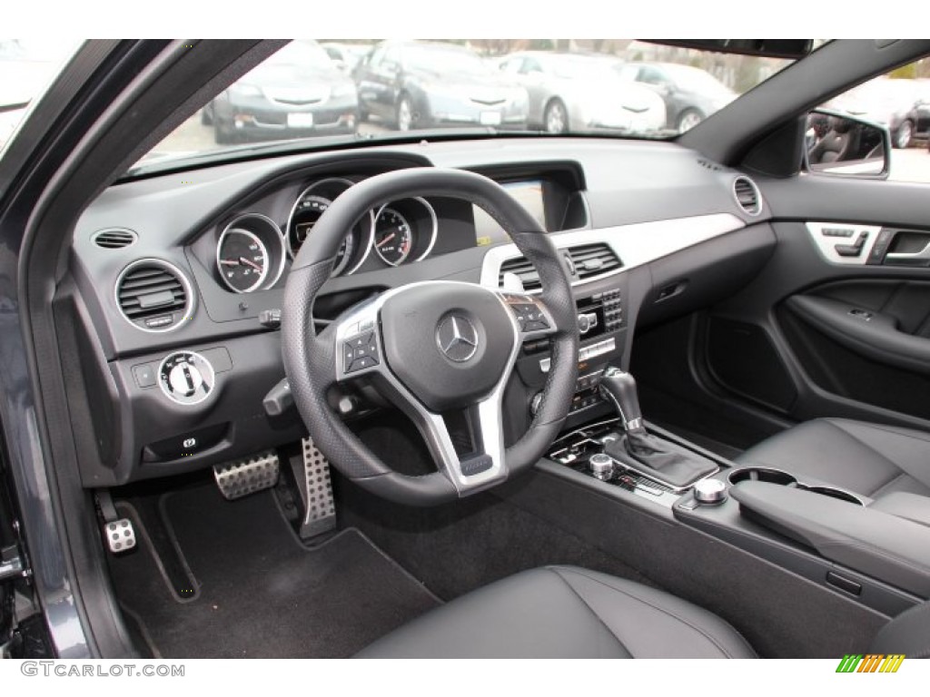 AMG Black Interior 2012 Mercedes-Benz C 63 AMG Coupe Photo #89230636