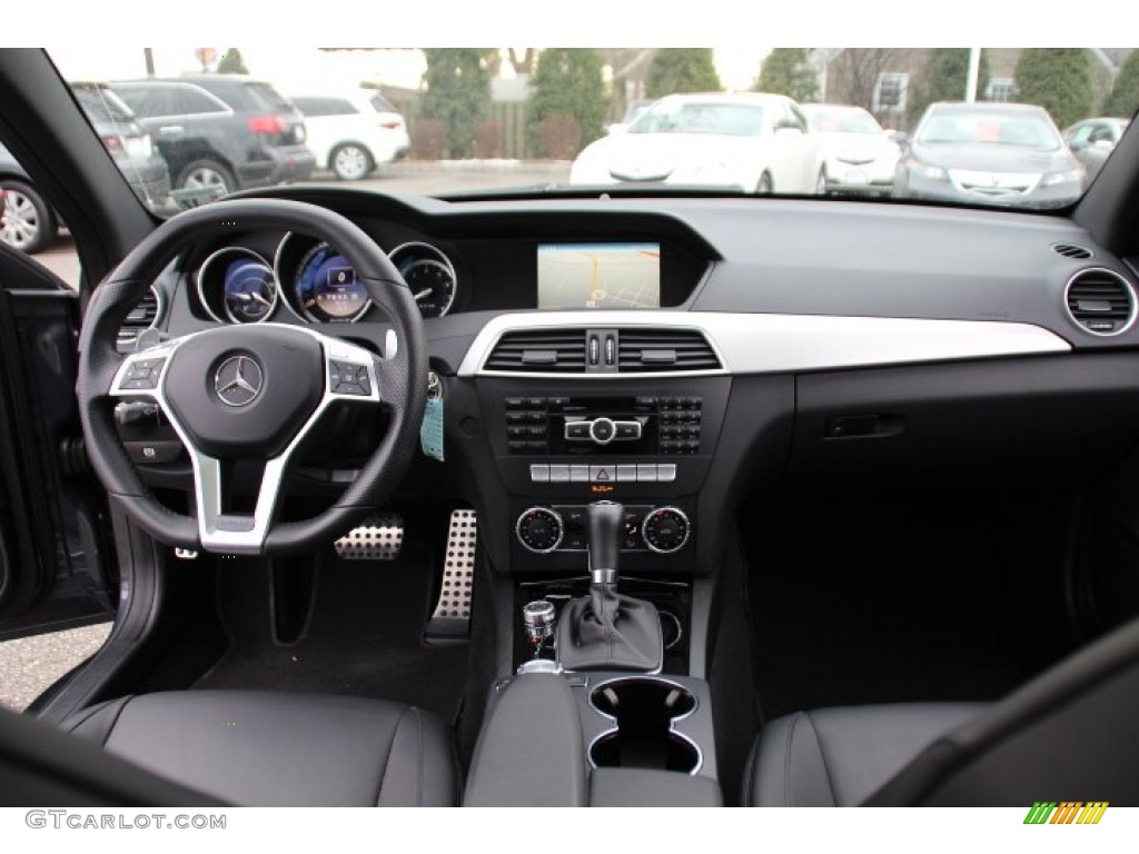 2012 Mercedes-Benz C 63 AMG Coupe AMG Black Dashboard Photo #89230705