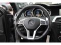 2012 Mercedes-Benz C AMG Black Interior Steering Wheel Photo
